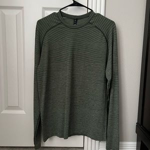 Lululemon Metal Vent Tech Long Sleeve 2.0 Wave Fade Rosemary Green/Smoked Spruce